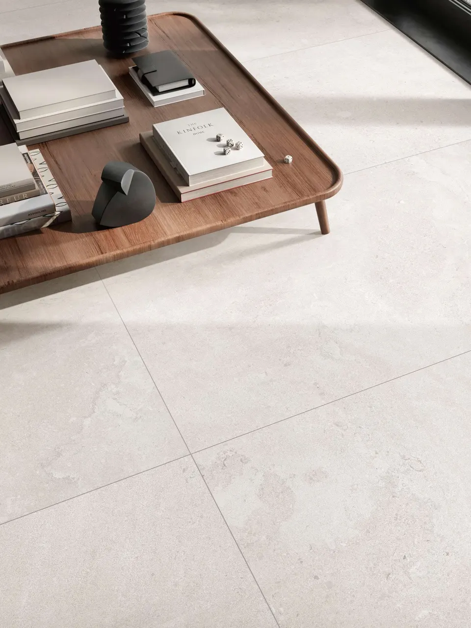 Soft Ivory Sandstone-Look Wall & Floor Porcelain Tile