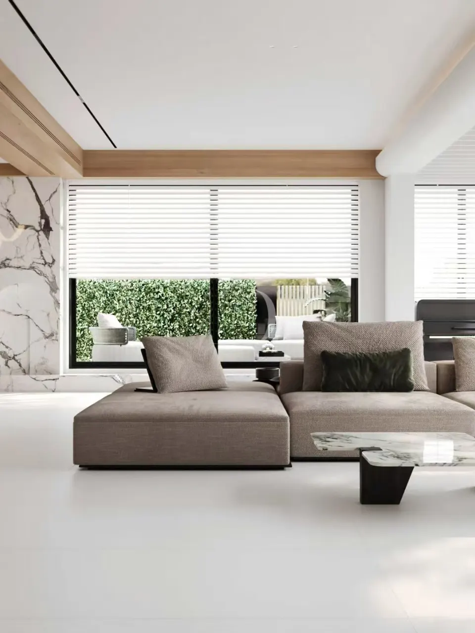 Light Grey Concrete-Look Microcement Wall & Floor Tile