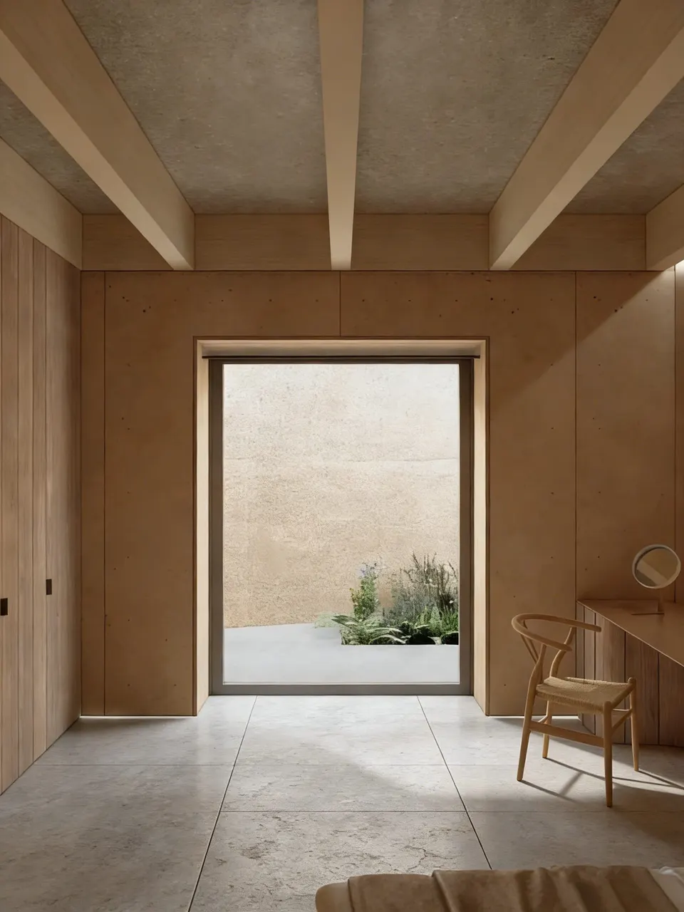 Natural Beige Travertine Stone-Look Wall & Floor Tile