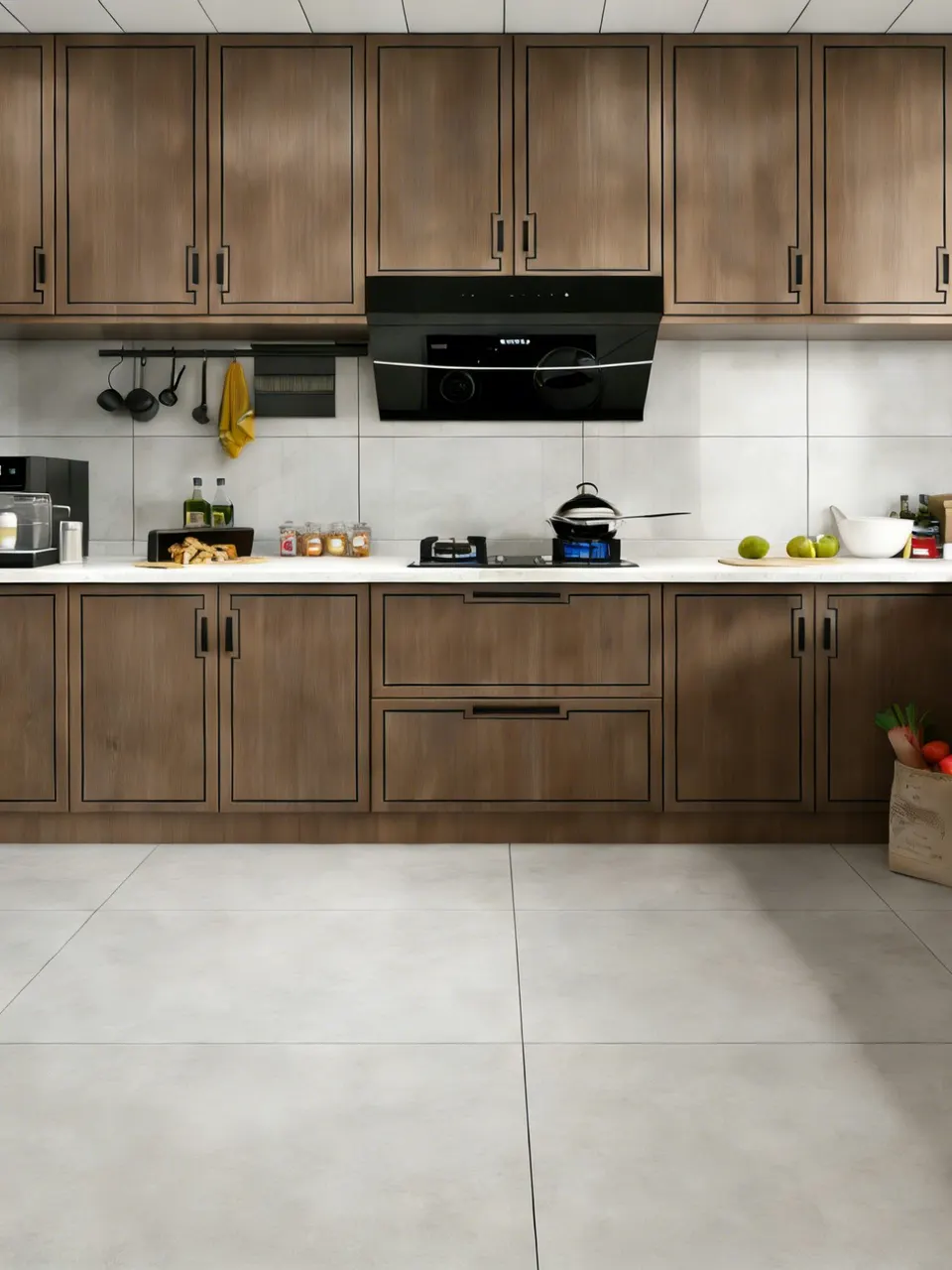 Light Greige Concrete-Look Cement Wall & Floor Tile