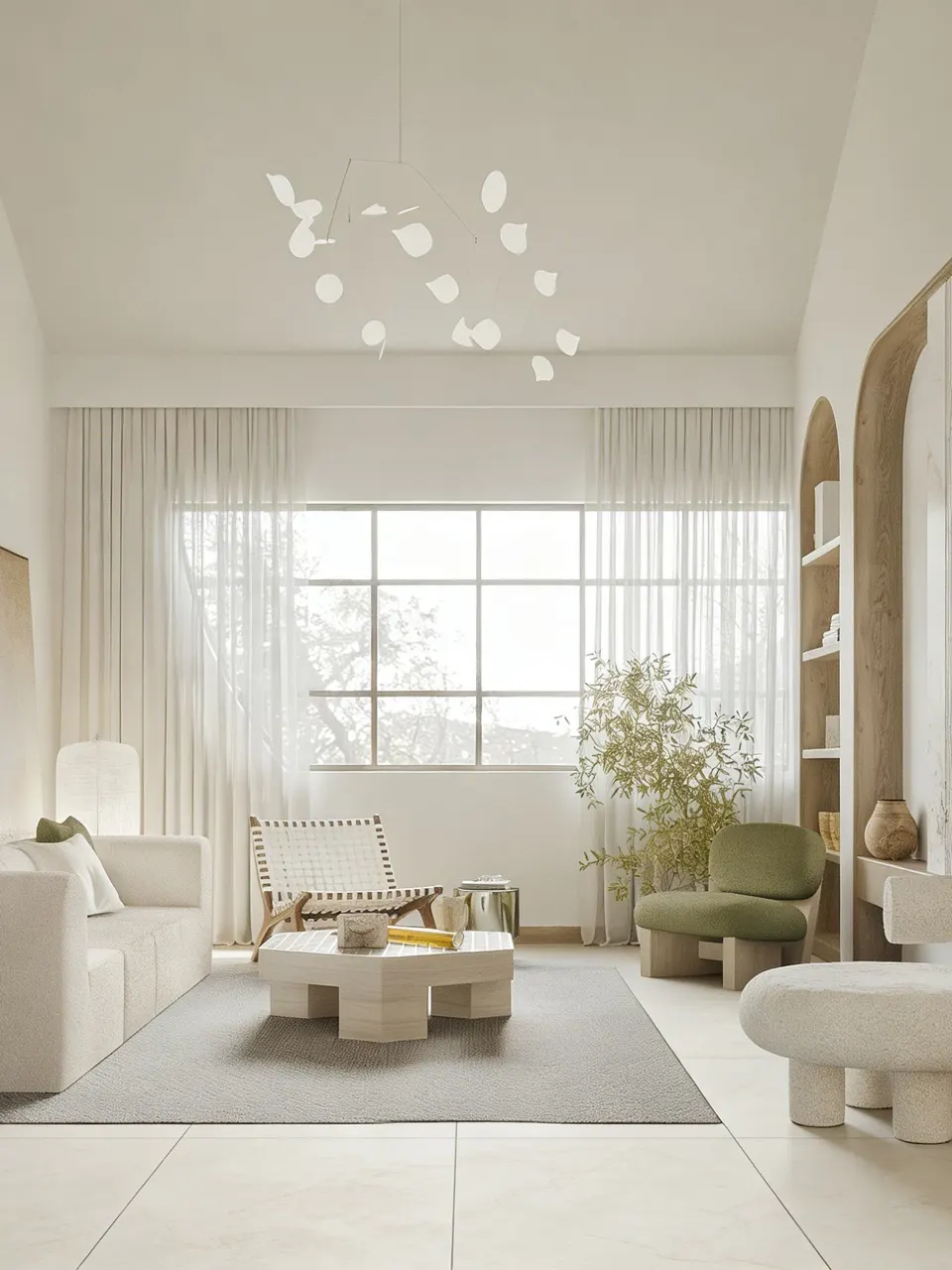 Soft Greige Concrete-Look Cement Wall & Floor Tile