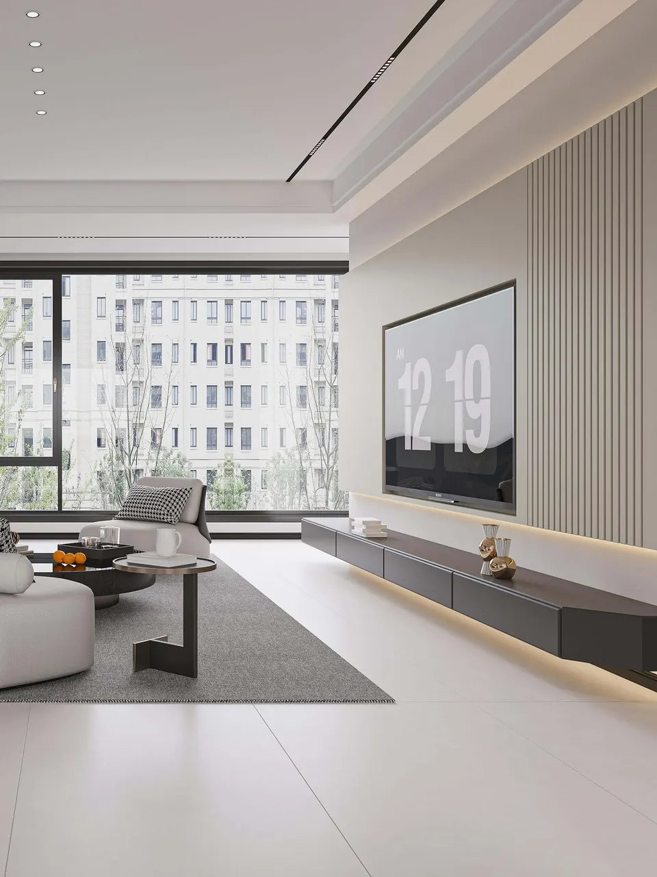 Soft Greige Pearl Solid Color Porcelain Tile for Wall and Floor