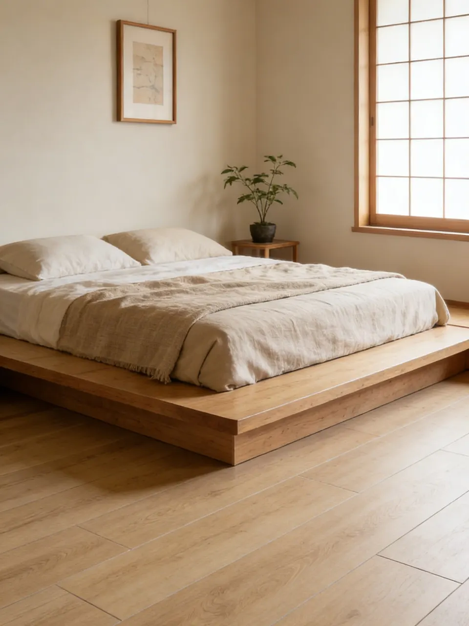 Honey Beige Oak Wood-Look Rustic Tile for Wall and Floor