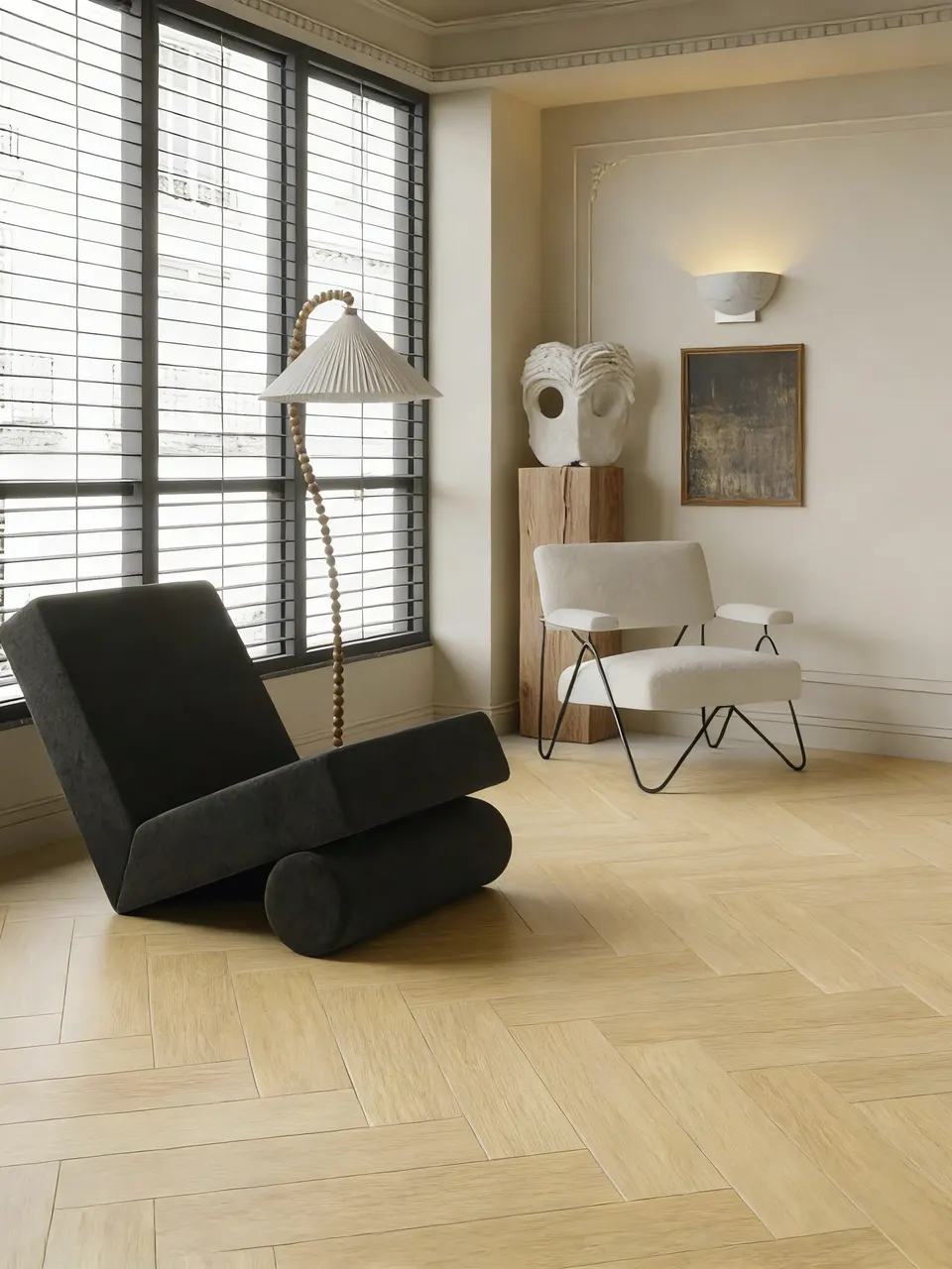 Golden Beige Oak Wood-Look Porcelain Tile for Wall and Floor