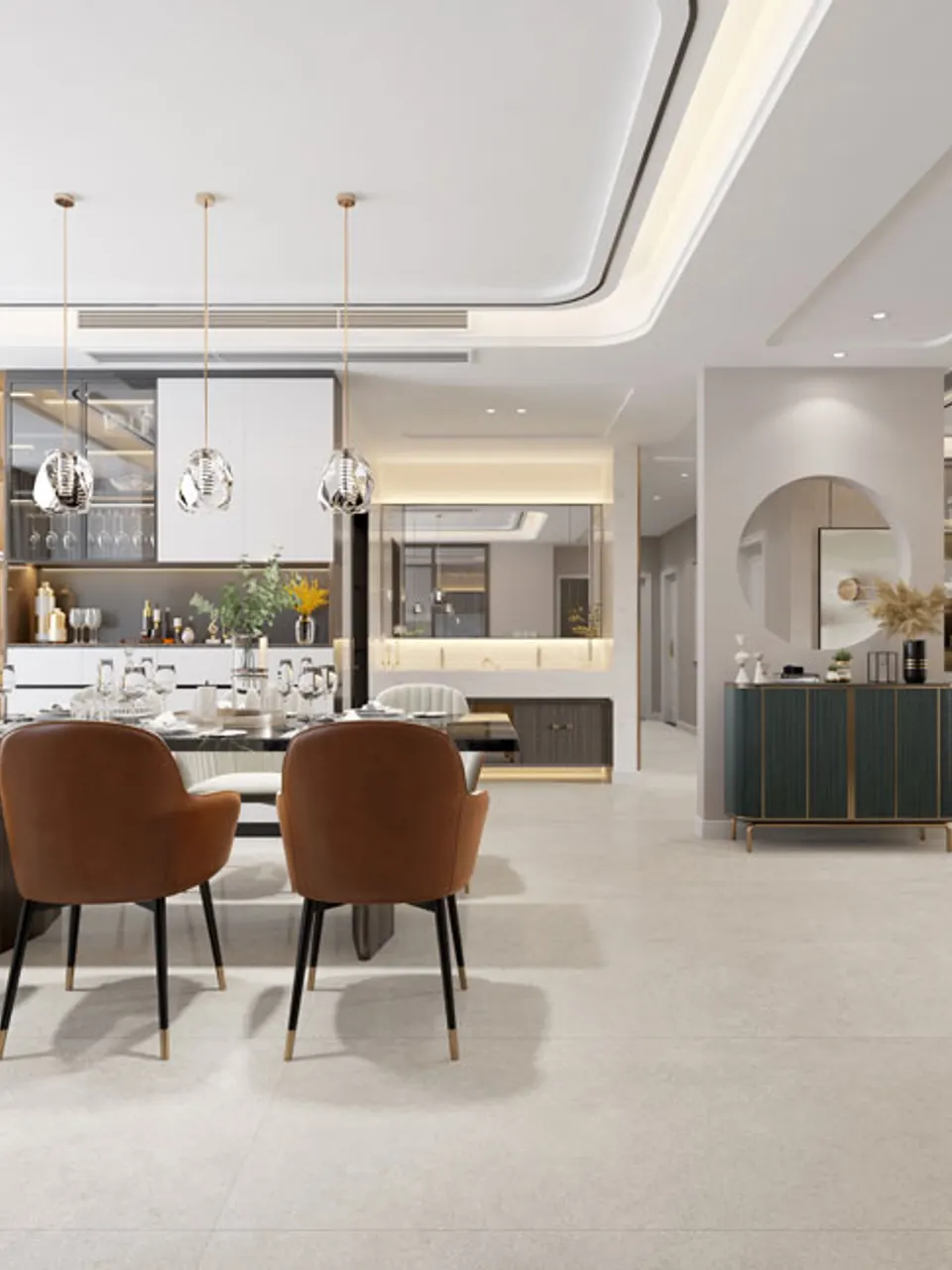 Soft Pearl Grey Sandstone-Look Porcelain Wall/Floor Tile