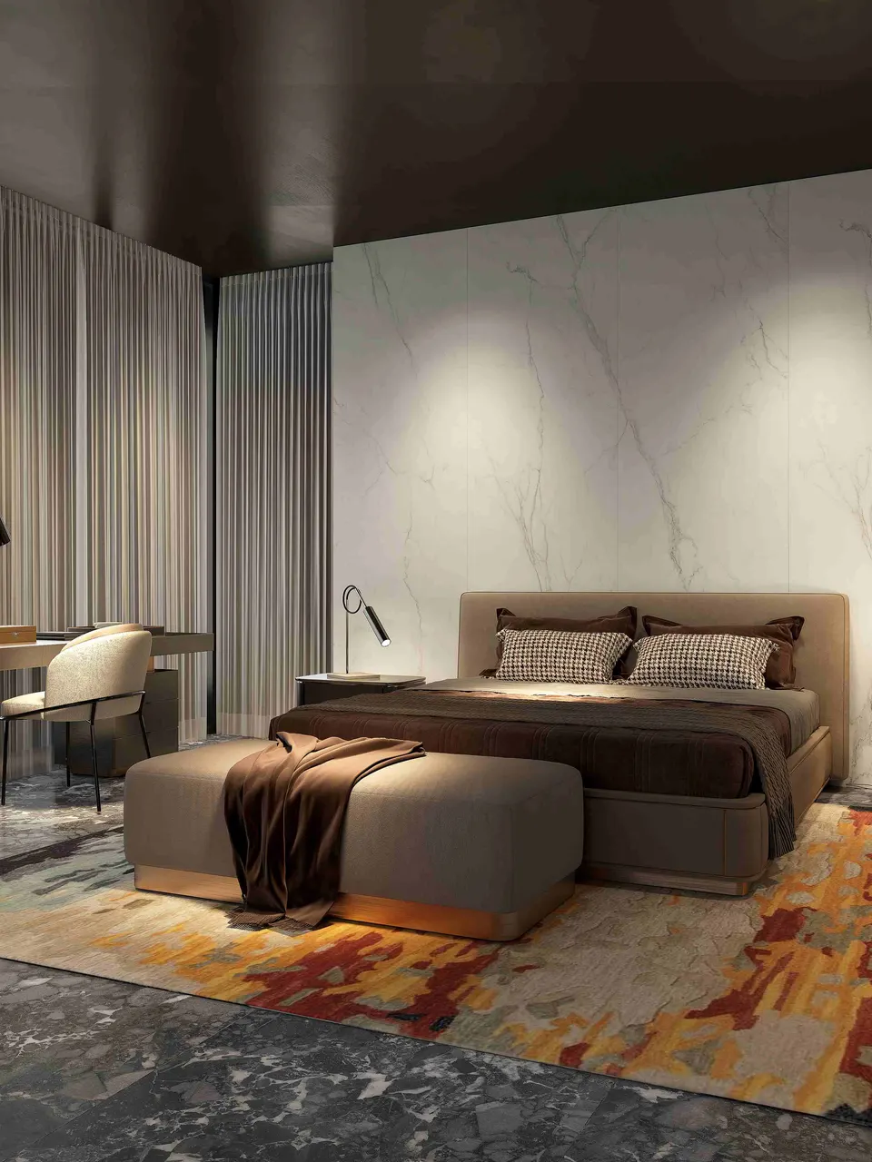 Pure White Calacatta Gold Marble-Look Sintered Stone