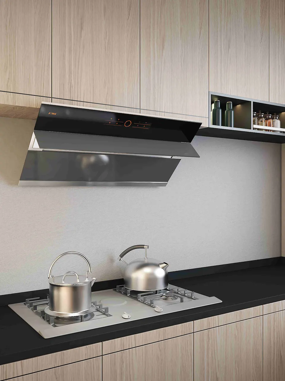 Deep Black Plaster-Look Sintered Stone