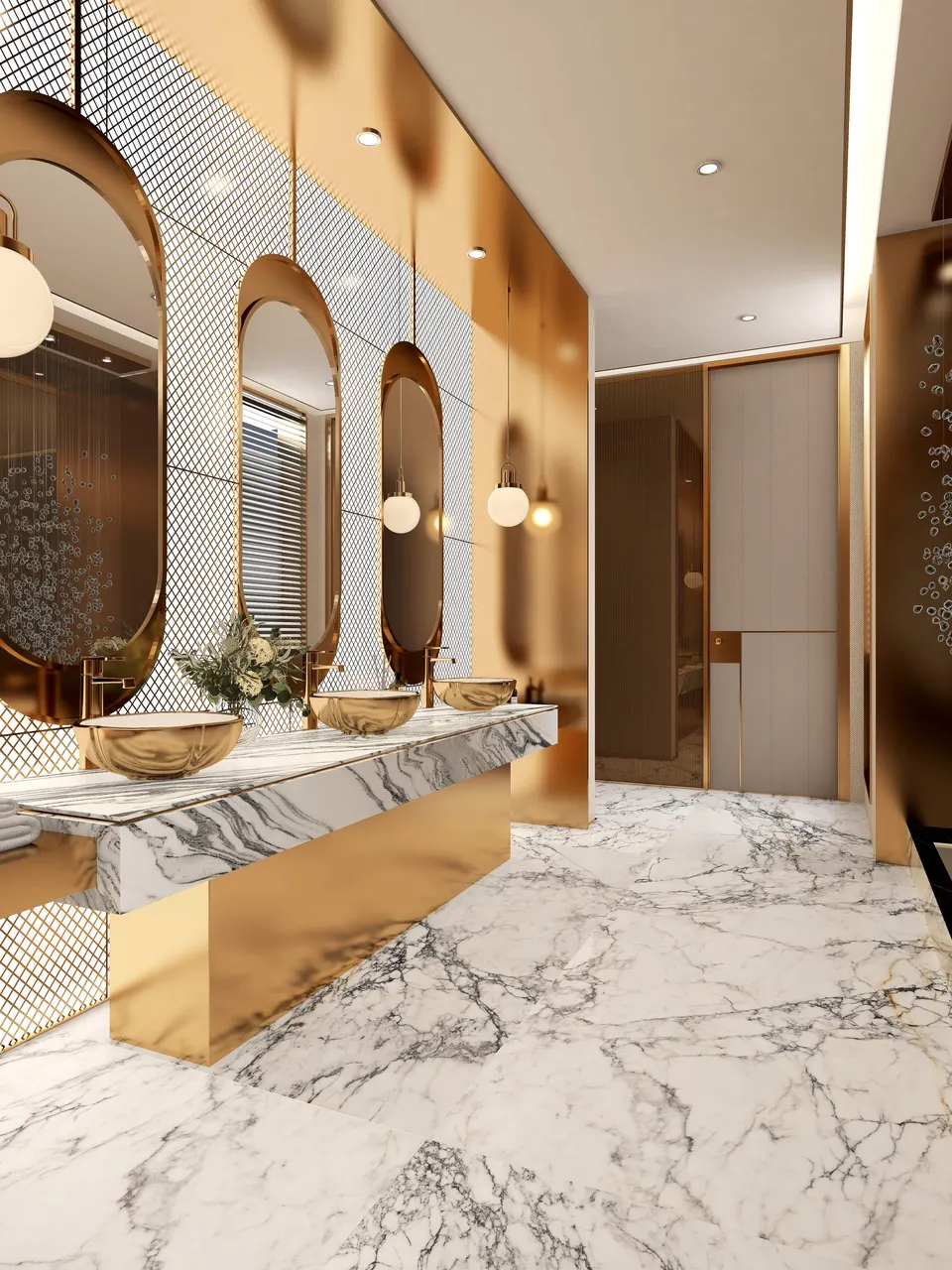 Snow White Calacatta Gold Marble-Look Sintered Stone