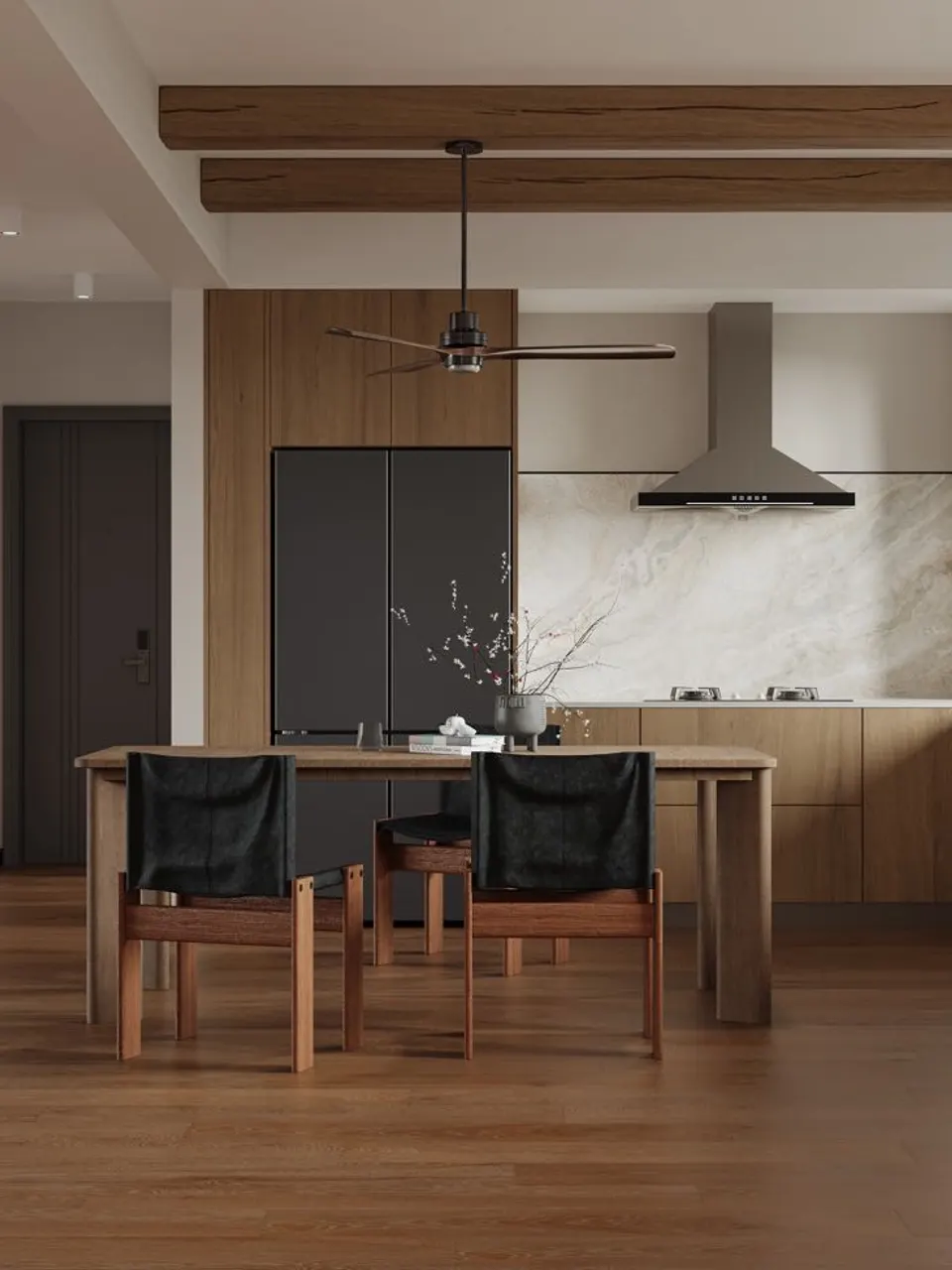 Warm Brown Whitewashed Oak Wood Look Porcelain Tile for Wall and Floor