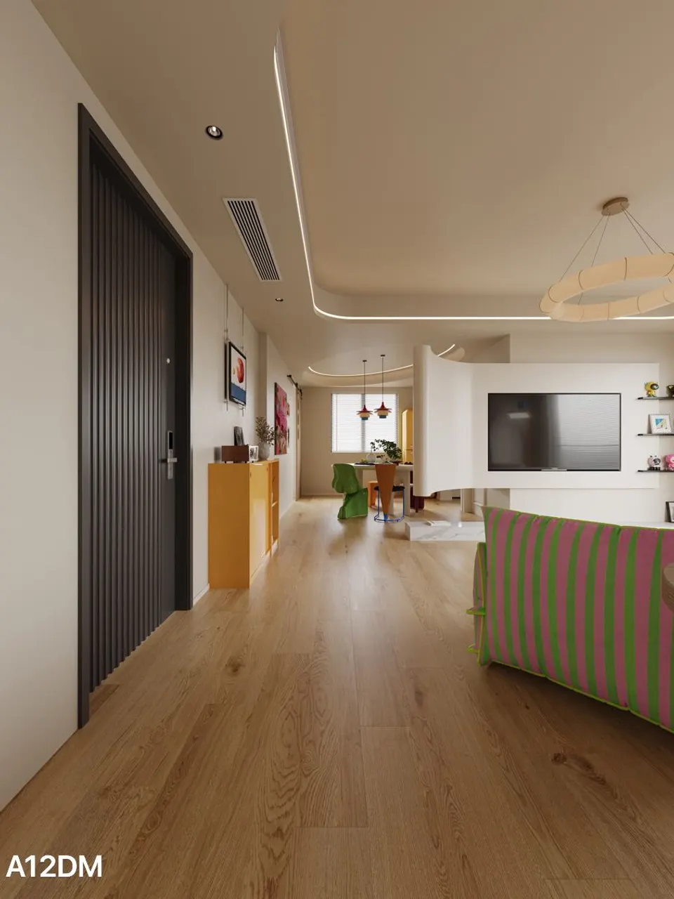 Cream Beige Washed Oak Wood Look Porcelain Tile for Wall and Floor