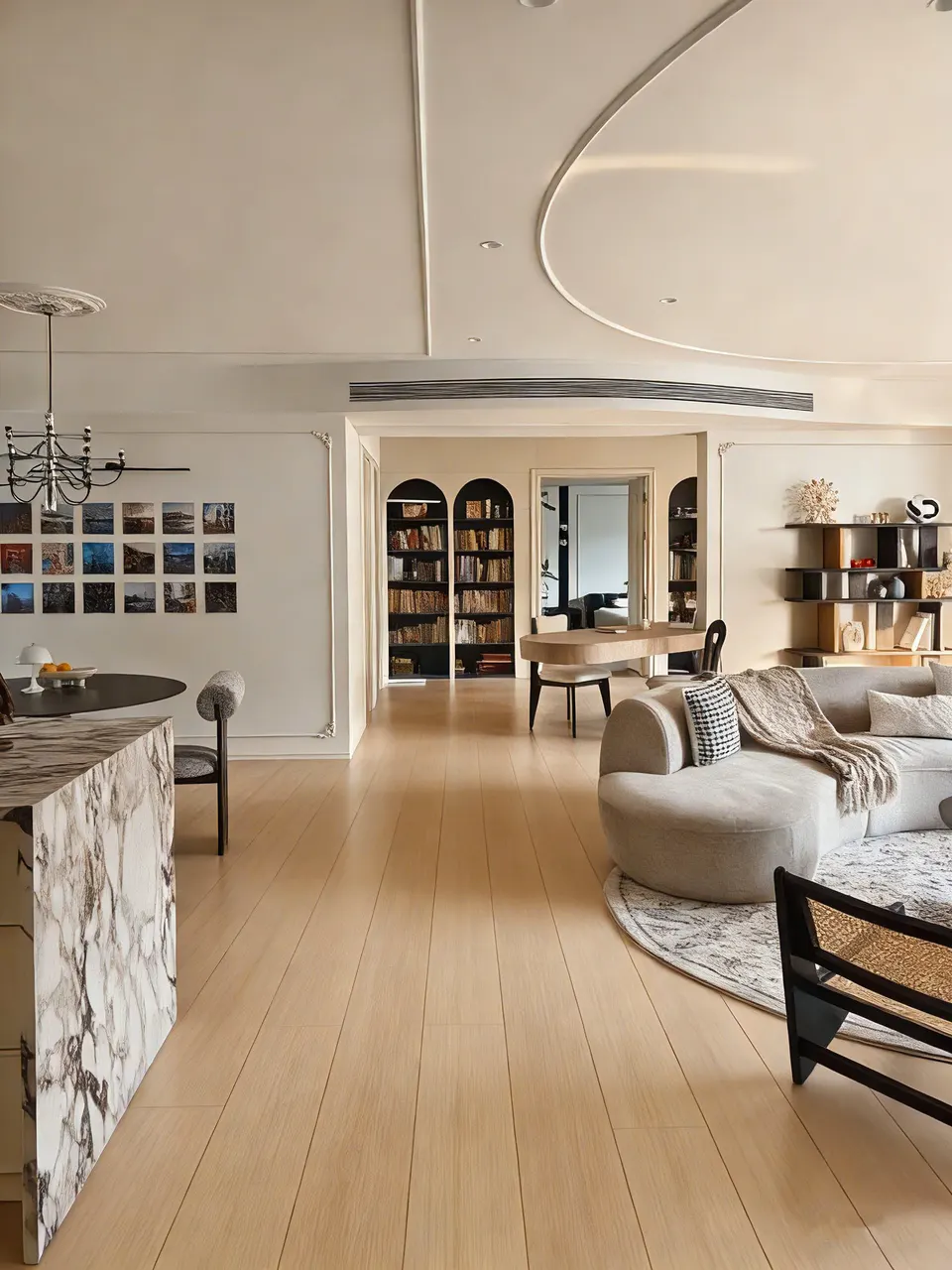 Warm Beige Oak Wood-Look Porcelain Tile for Wall and Floor