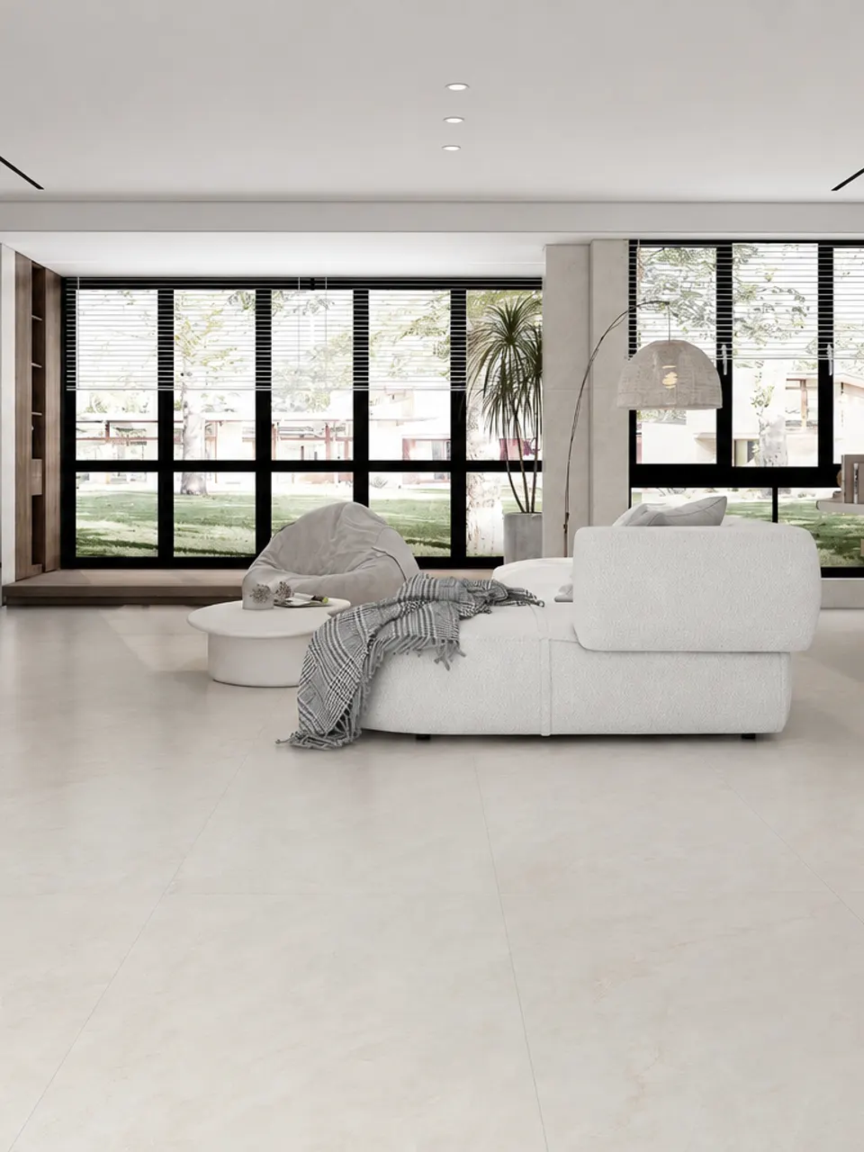 Light Beige Crema Marble-Look Porcelain Tile for Walls and Floors