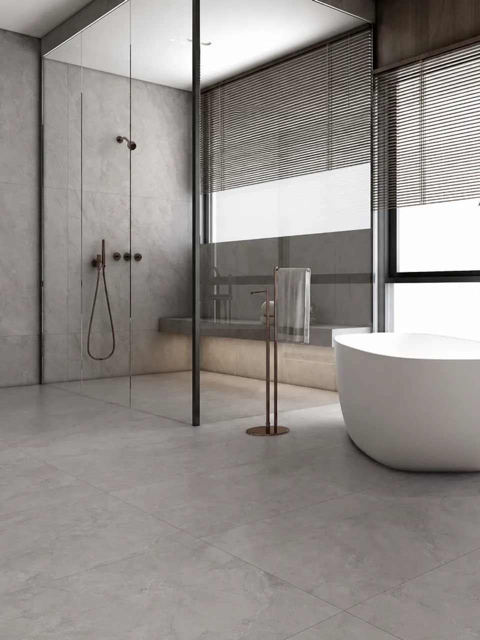 Ash Grey Marble-Look Tile for Walls and Floors
