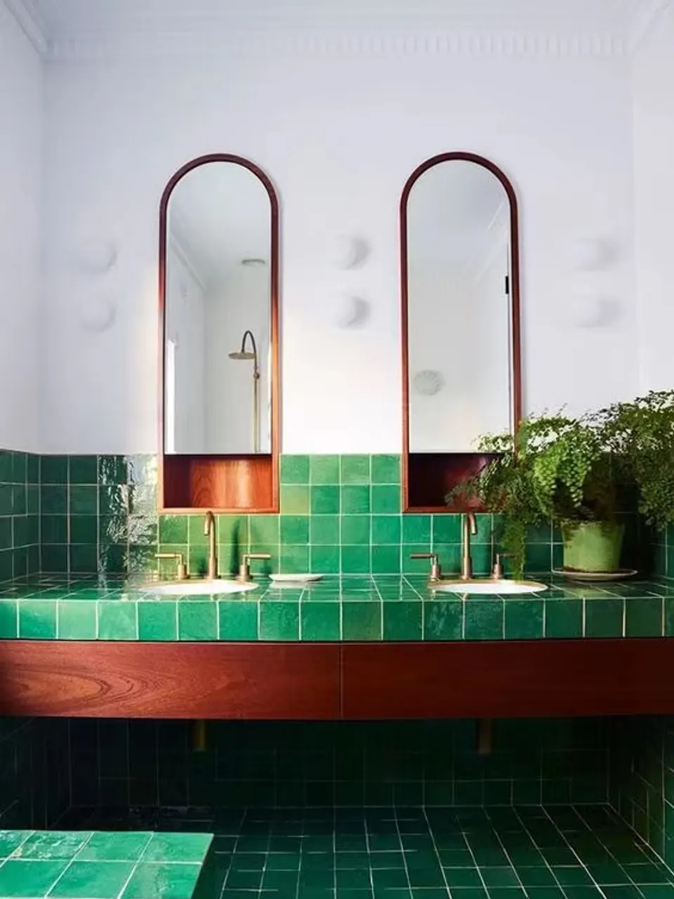 Emerald Green Handmade Look Decorative Tile for Wall