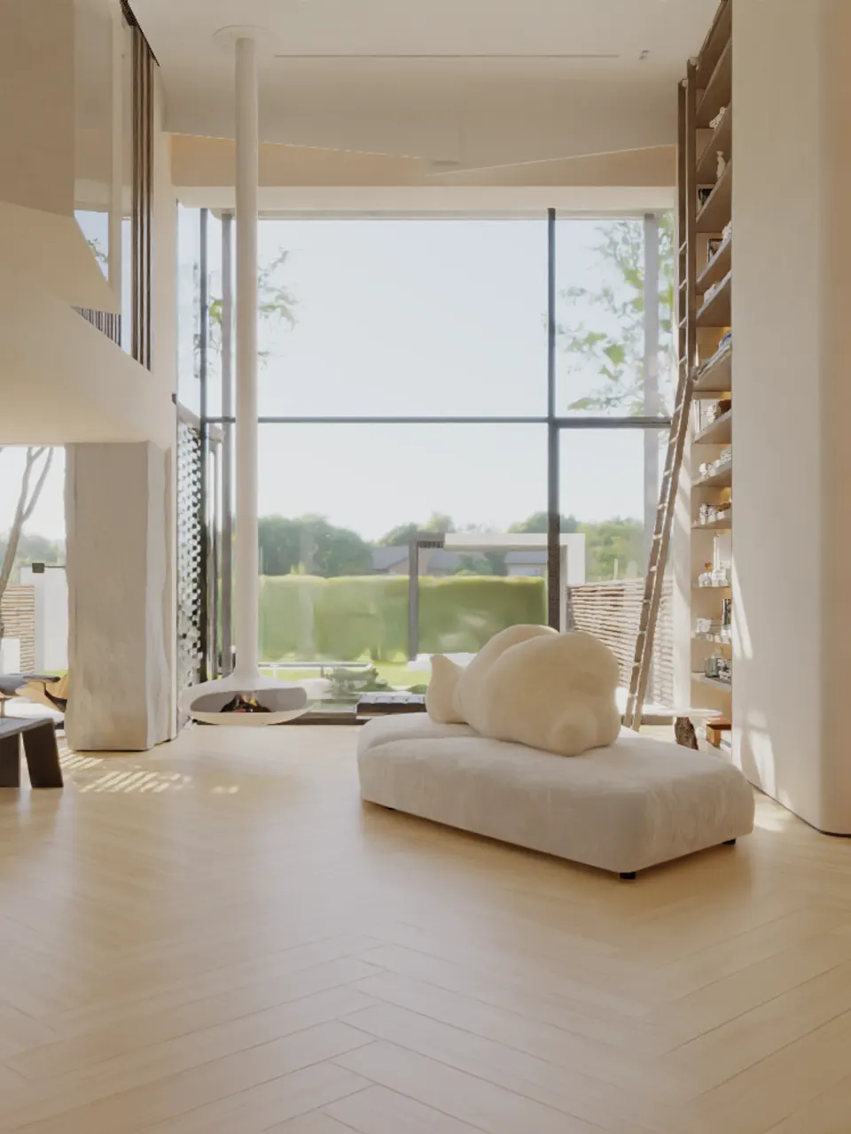 Light Sand Beige Blonde Oak Wood Look Porcelain Wall and Floor Tile