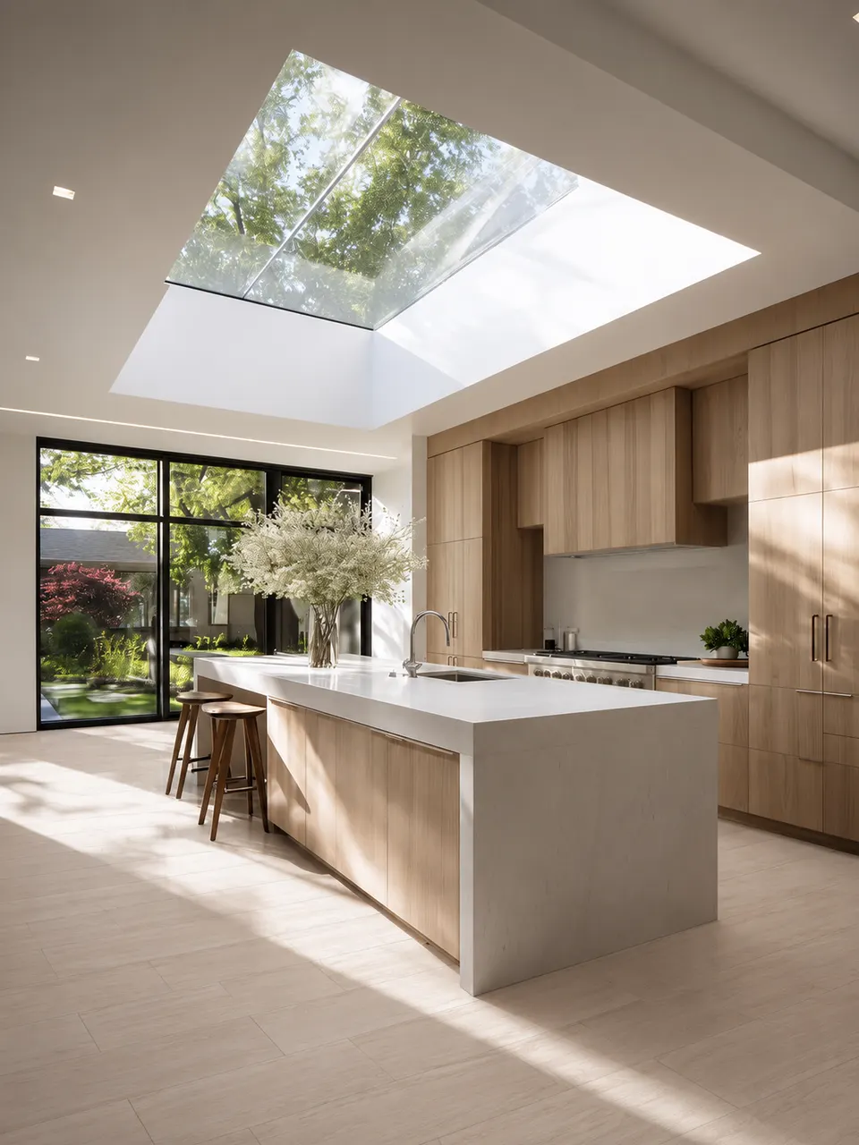 Ivory Beige Oak Wood Look Porcelain Tile for Wall and Floor