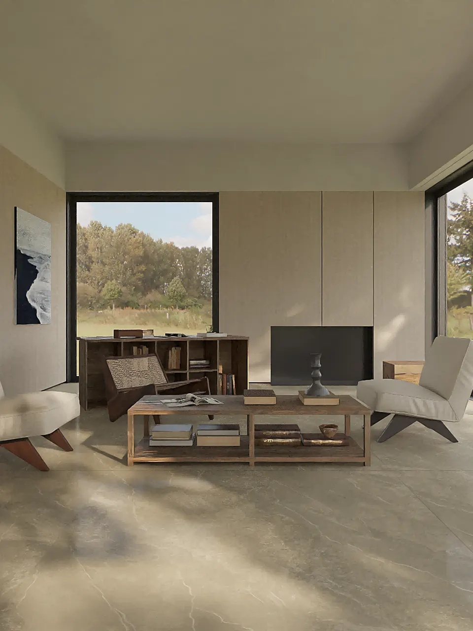 Pearl Grey Sandstone-Look Porcelain Wall/Floor Tile