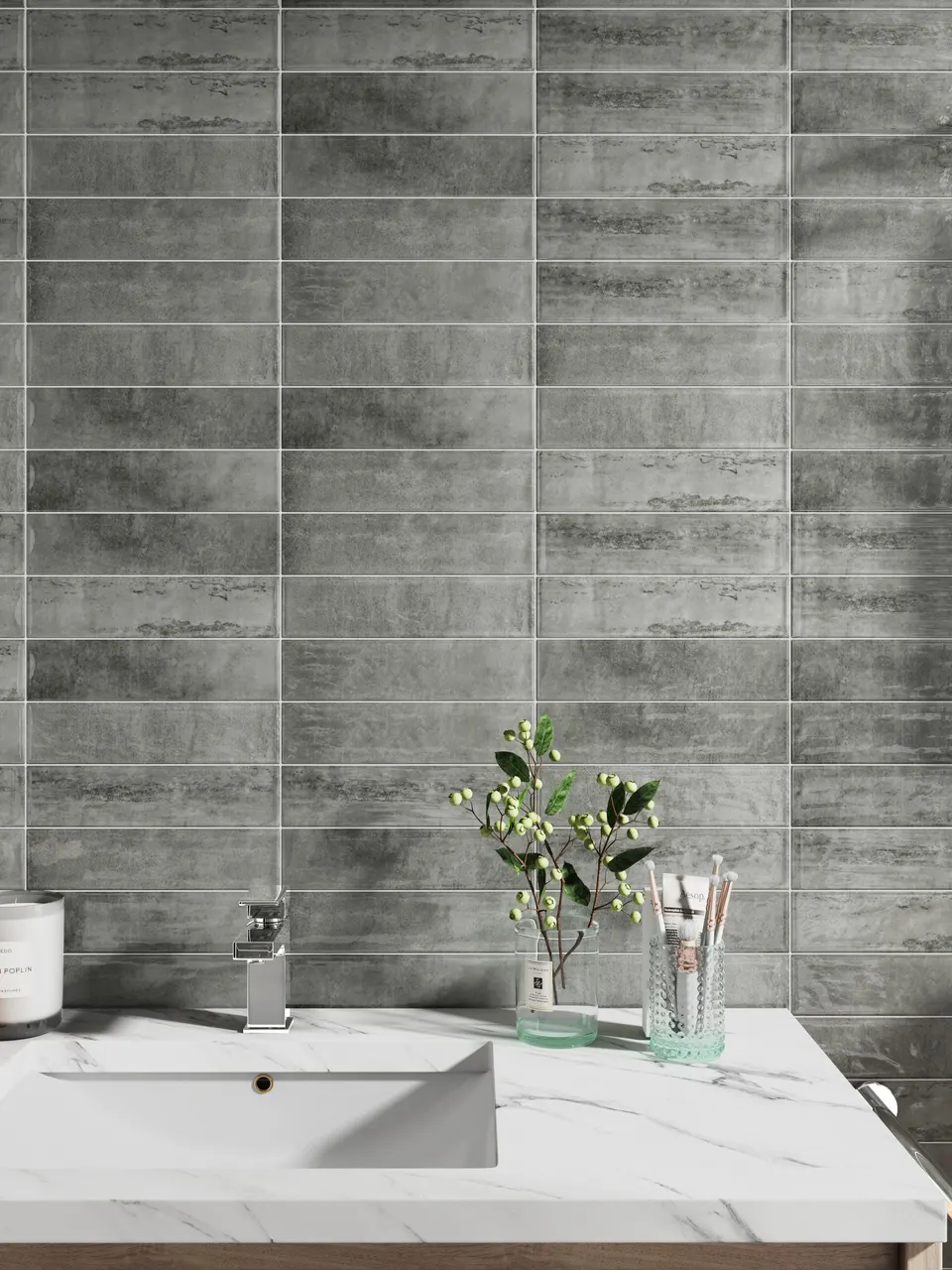 Gray Concrete Look Decorative Tile for Wall & Floor
