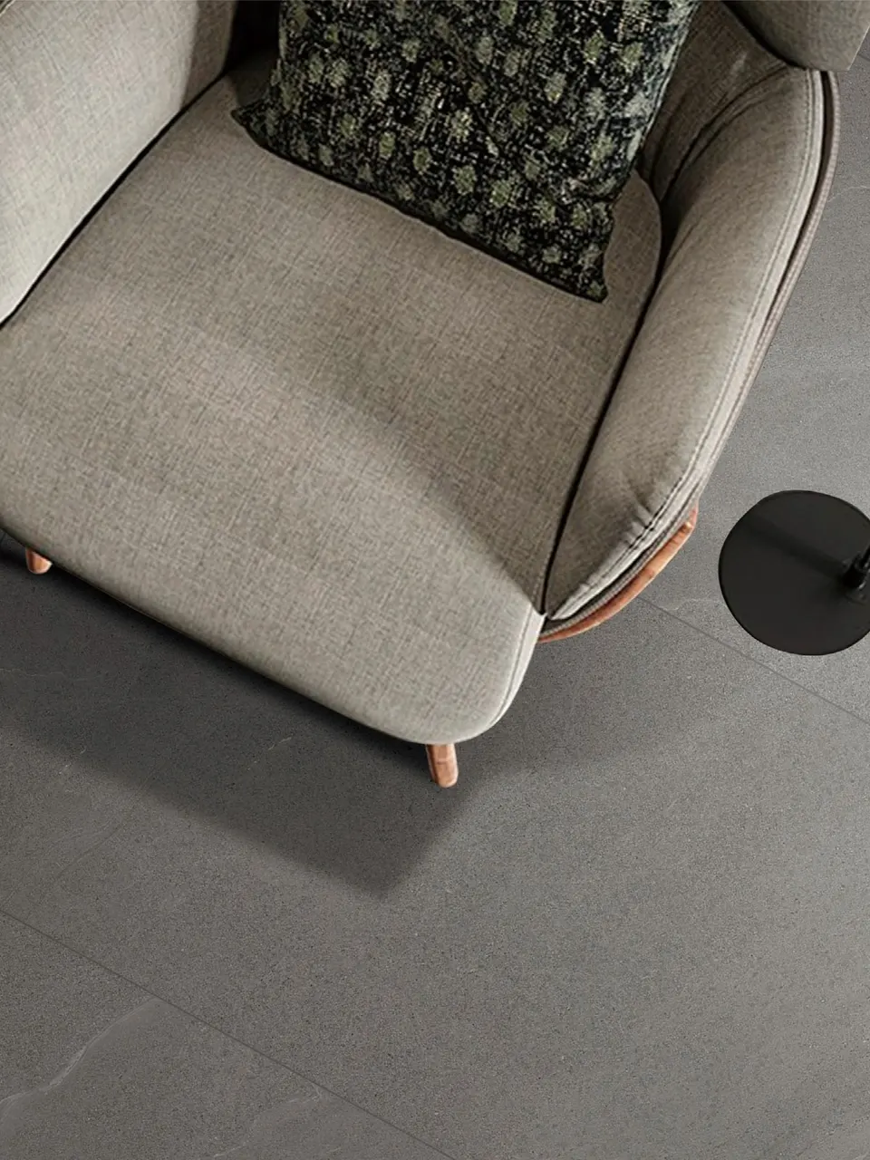 Taupe Greige Sandstone-Look Wall & Floor Porcelain Tile