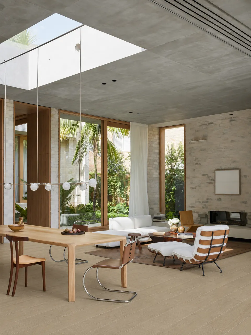 Light Beige Ash Wood Look Porcelain Tile for Wall and Floor