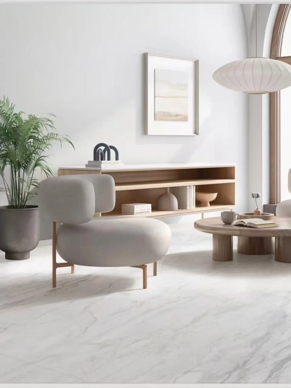 White Random jazz & carracata Marble-Look  for Wall and Floor