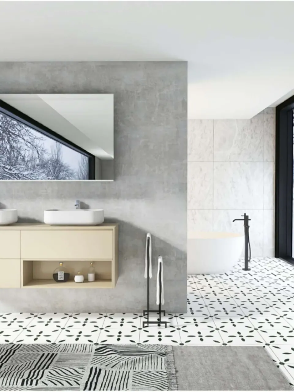 Sage Green Desert Sandstone Look Porcelain Tile for Wall & Floor