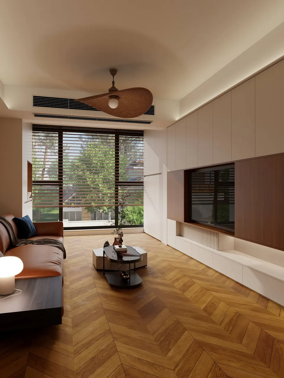 Honey Oak Chevron Wood-Look Wall & Floor Porcelain Tile