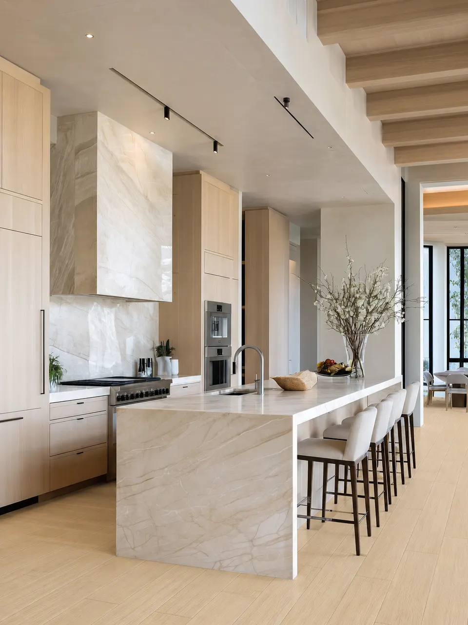 Light Beige Natural Oak Wood Look Porcelain Tile for Wall and Floor