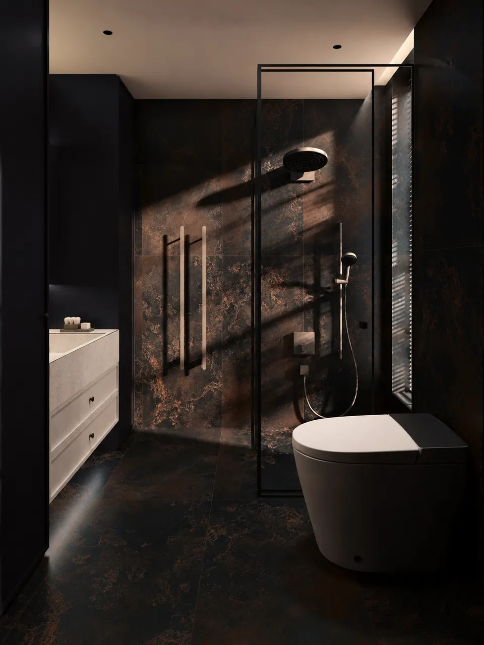 Rust Brown Weathered Sandstone-Look Wall & Floor Tile