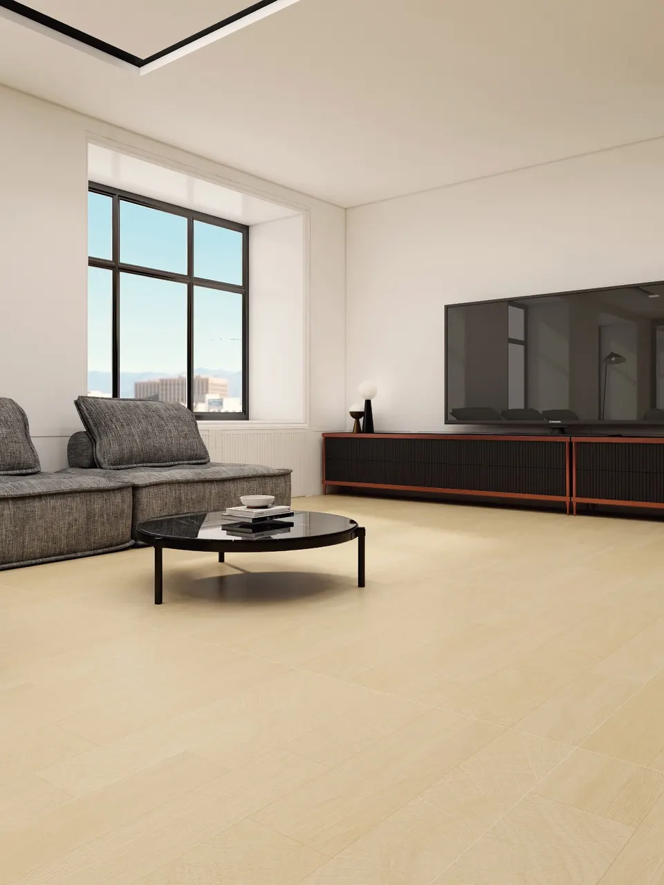 Warm Golden Oak Chevron Wood-Look Wall & Floor Porcelain Tile
