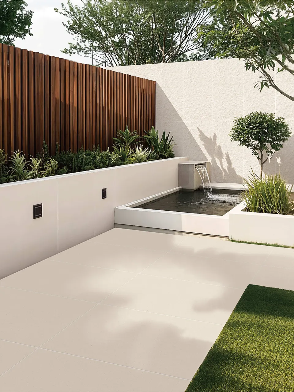 Cream Beige Granite Stone-Look Paving Stone Tile for Wall and Floor