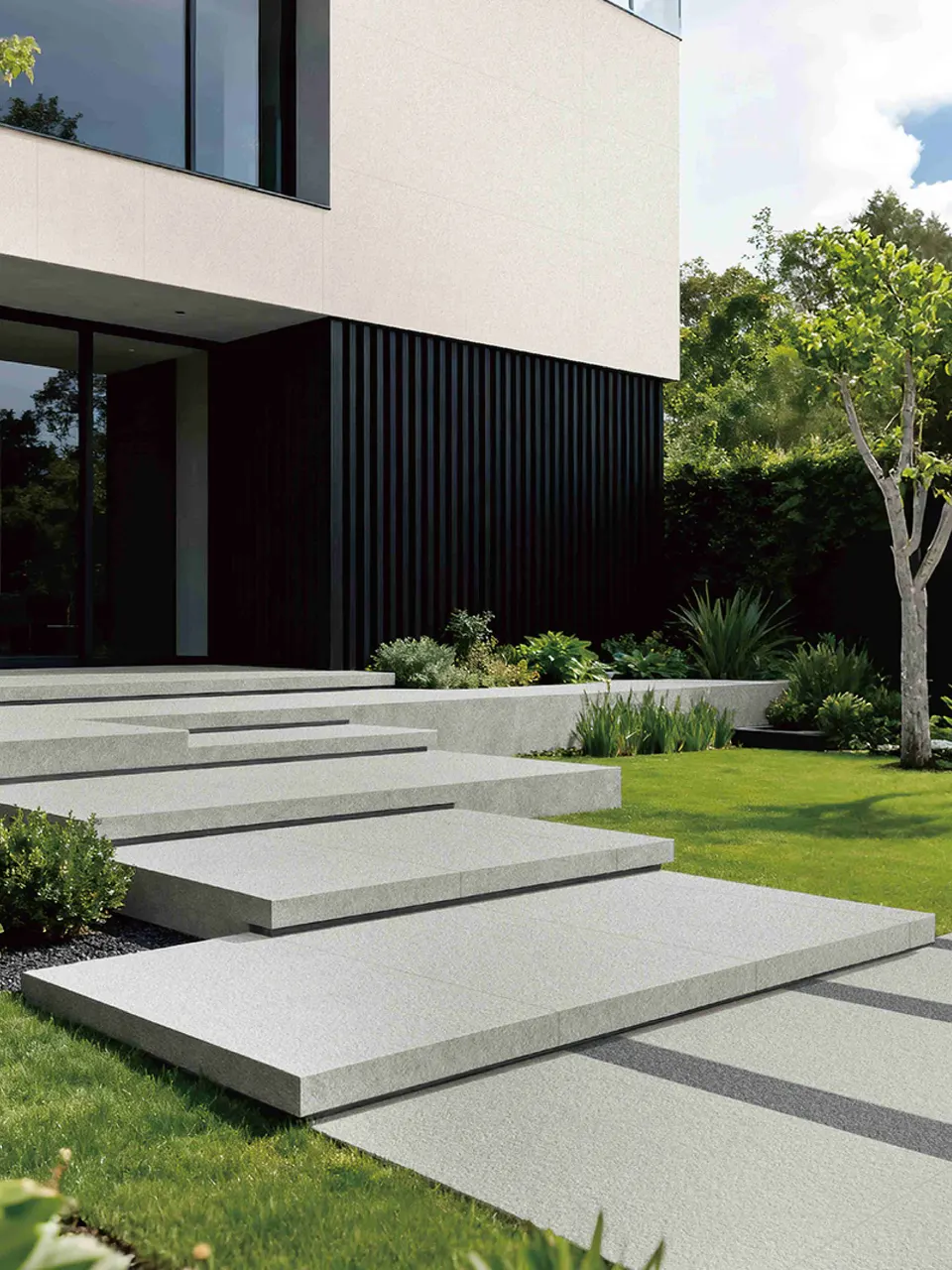 Soft Sage Grey Limestone-Look Paving Stone for Outdoor Wall and Floor
