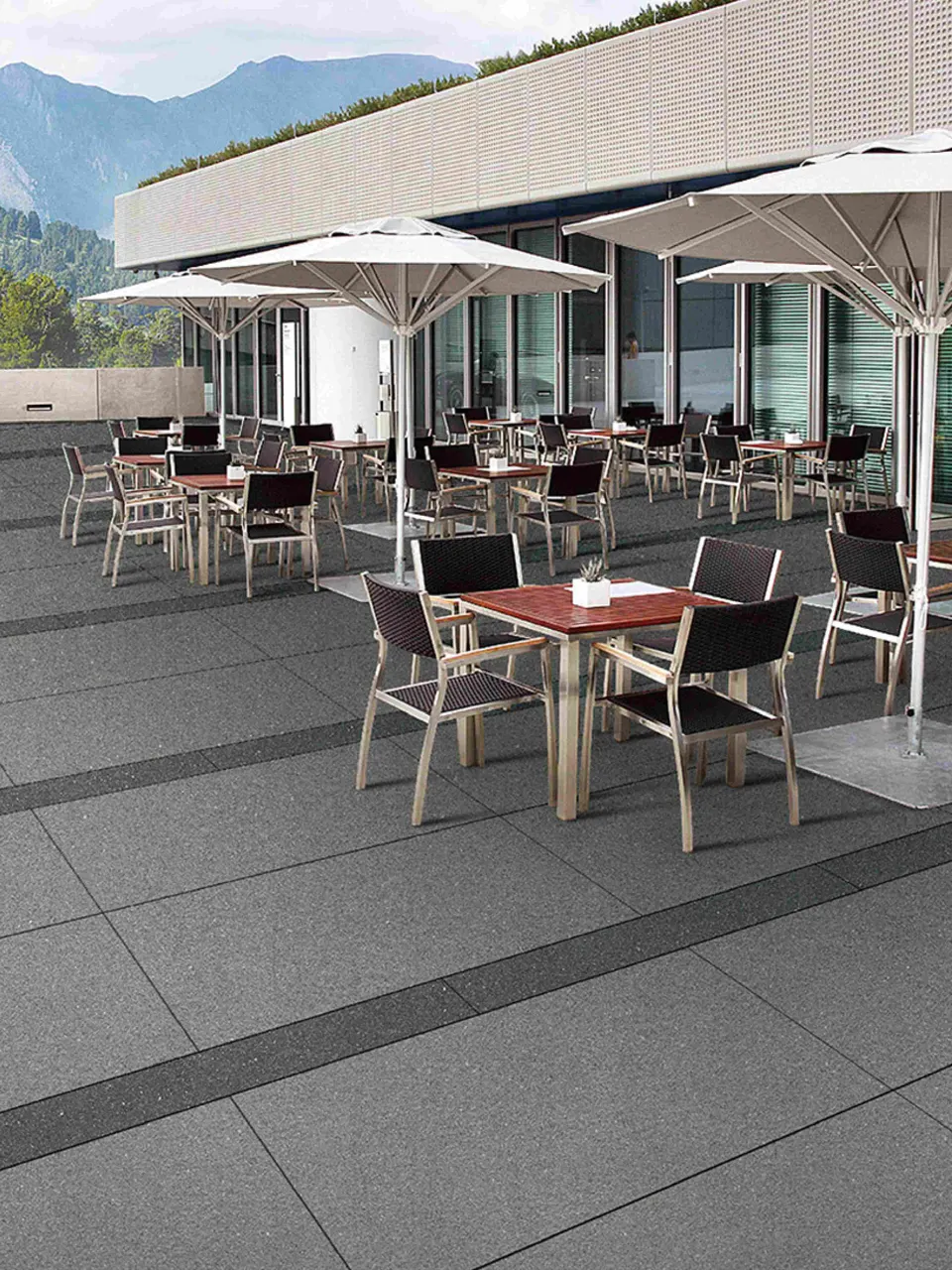 Warm Ivory Beige Sandstone-Look Outdoor Porcelain Pavers for Wall and Floor