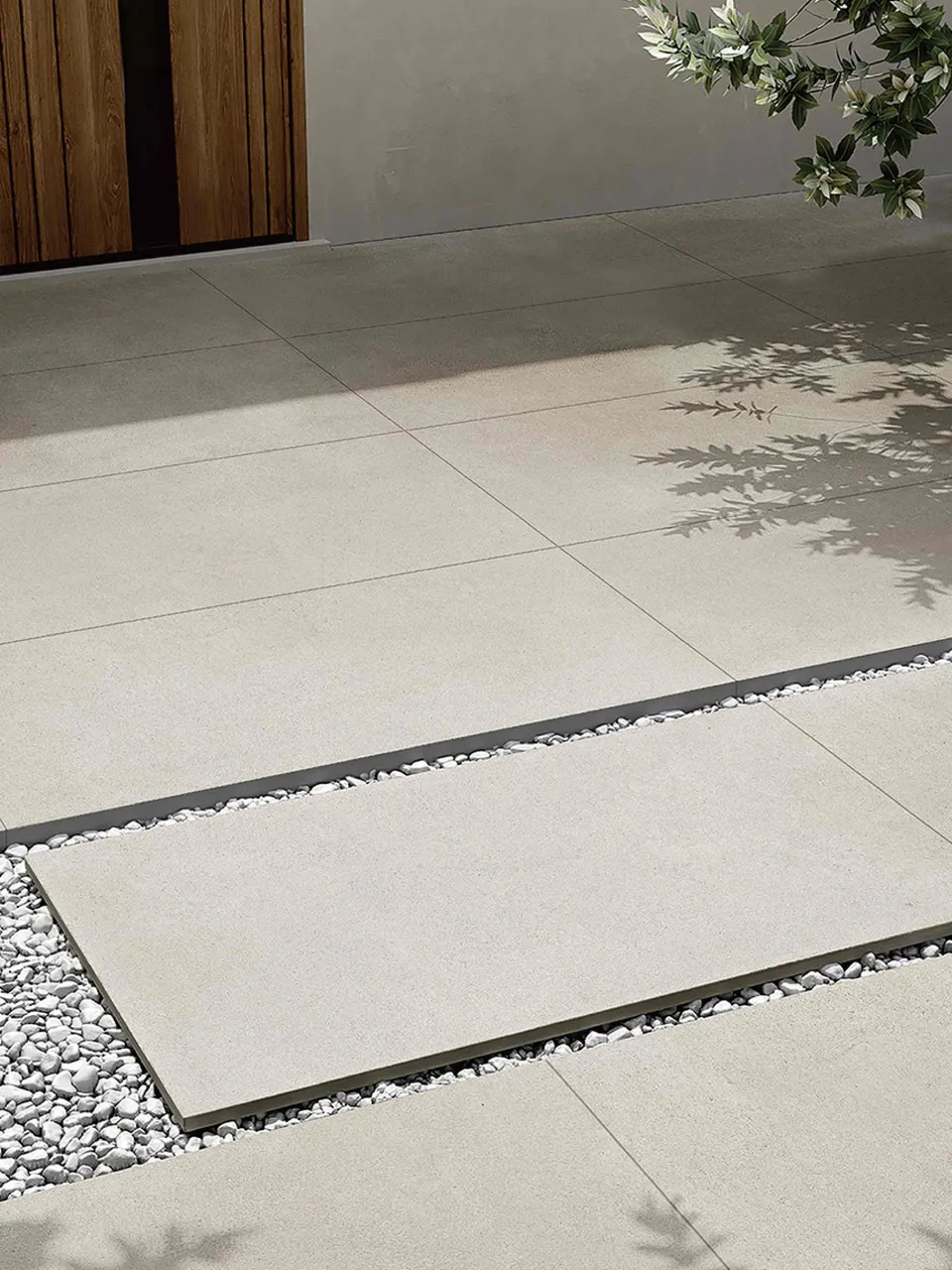 Pearl Grey Granite Stone-Look Outdoor Porcelain Pavers for Wall and Floor