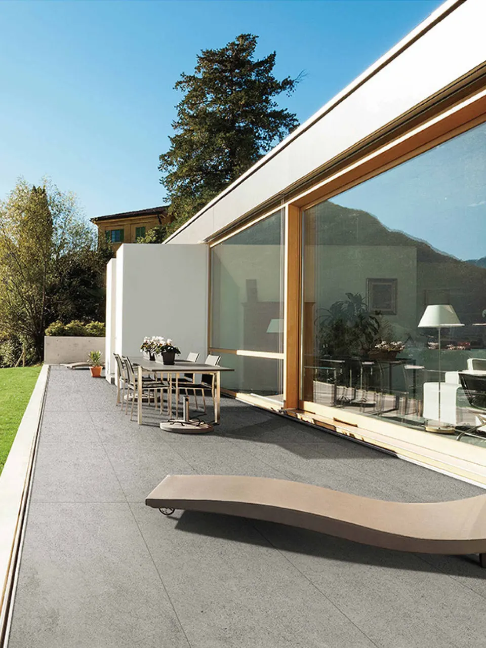 Ash Grey Granite Stone-Look Outdoor Porcelain Pavers for Wall and Floor