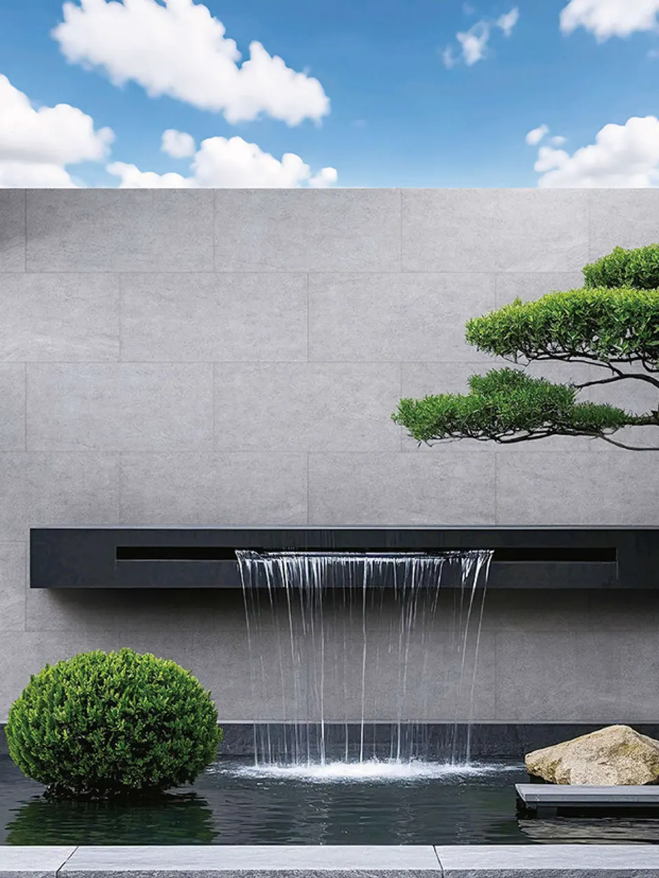 Silver Mist Grey Limestone Stone-Look Outdoor Porcelain Pavers for Wall and Floor