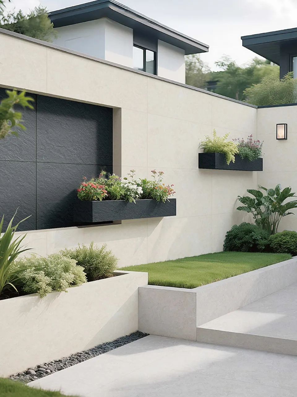 Creamy Ivory Beige Fossil Limestone Stone-Look Outdoor Porcelain Pavers for Wall and Floor