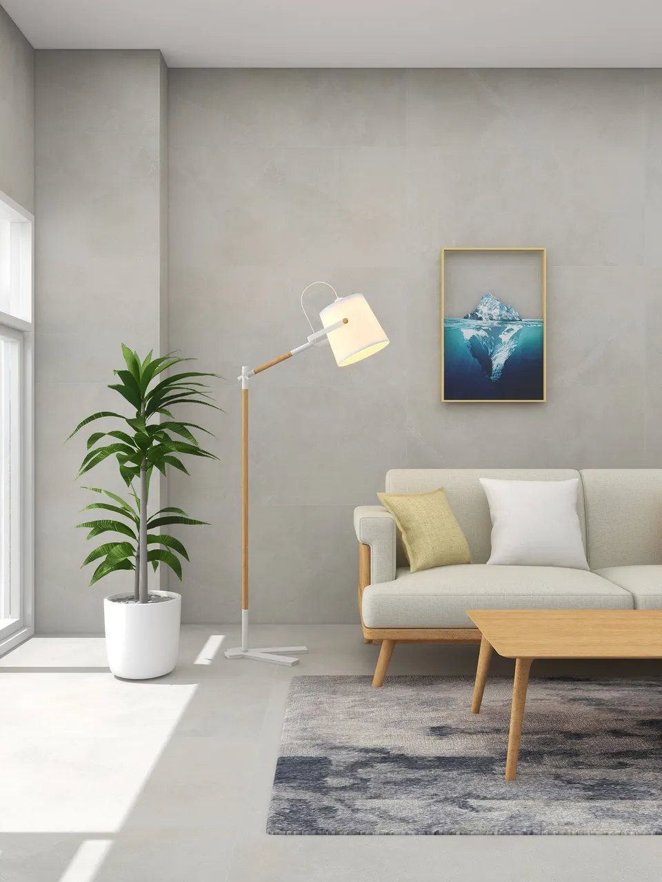Pearl Grey Sandstone-Look Porcelain Wall/Floor Tile
