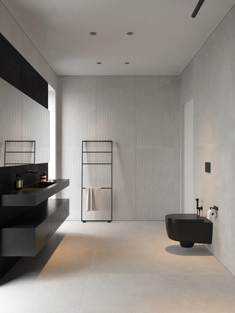 Light Mist Grey Limestone Cement-Look Porcelain Wall/Floor Tile