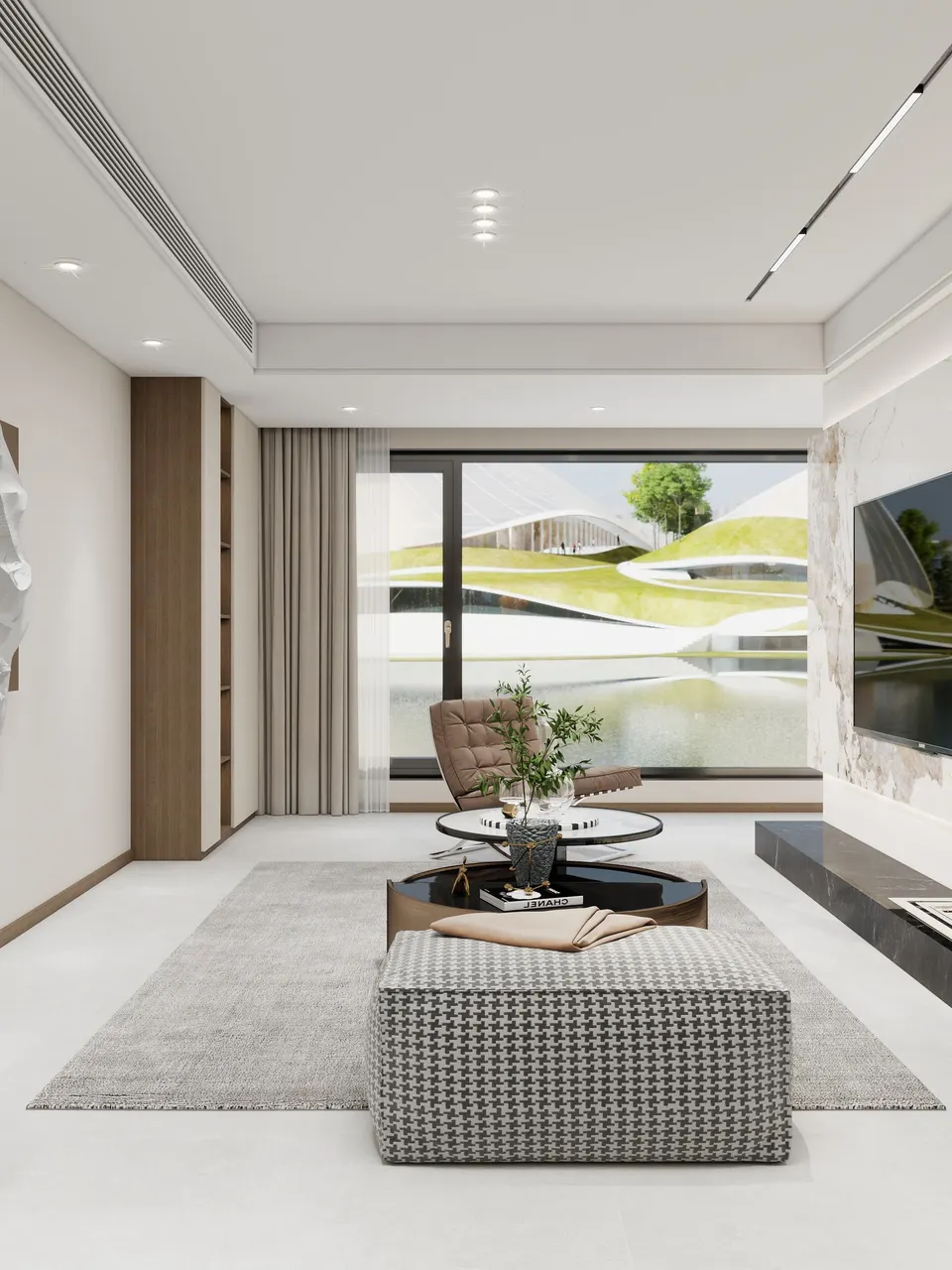 Misty White Sandstone-Look Porcelain Wall/Floor Tile