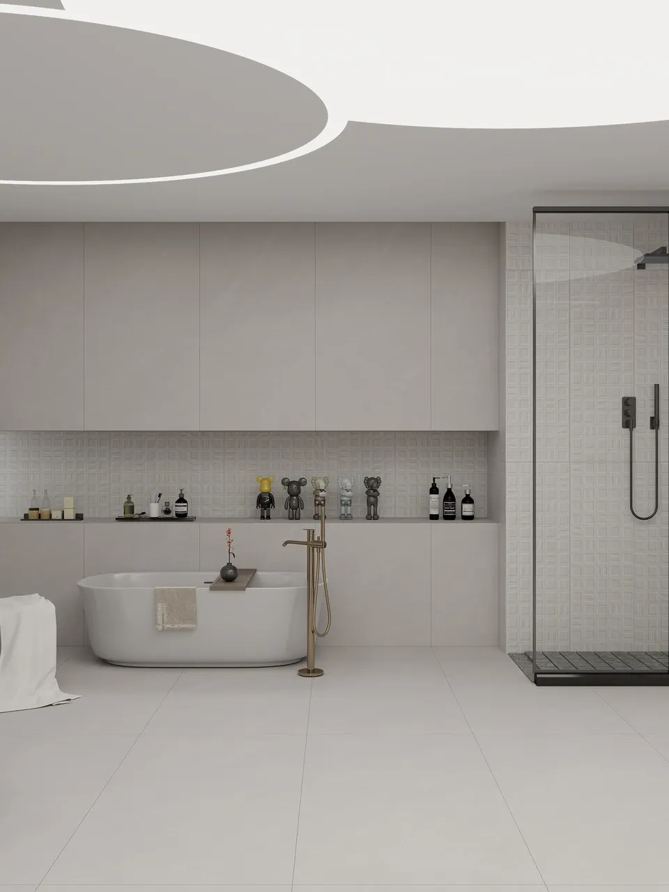 Pearl White Soft-Vein Marble-Look Wall & Floor Tile