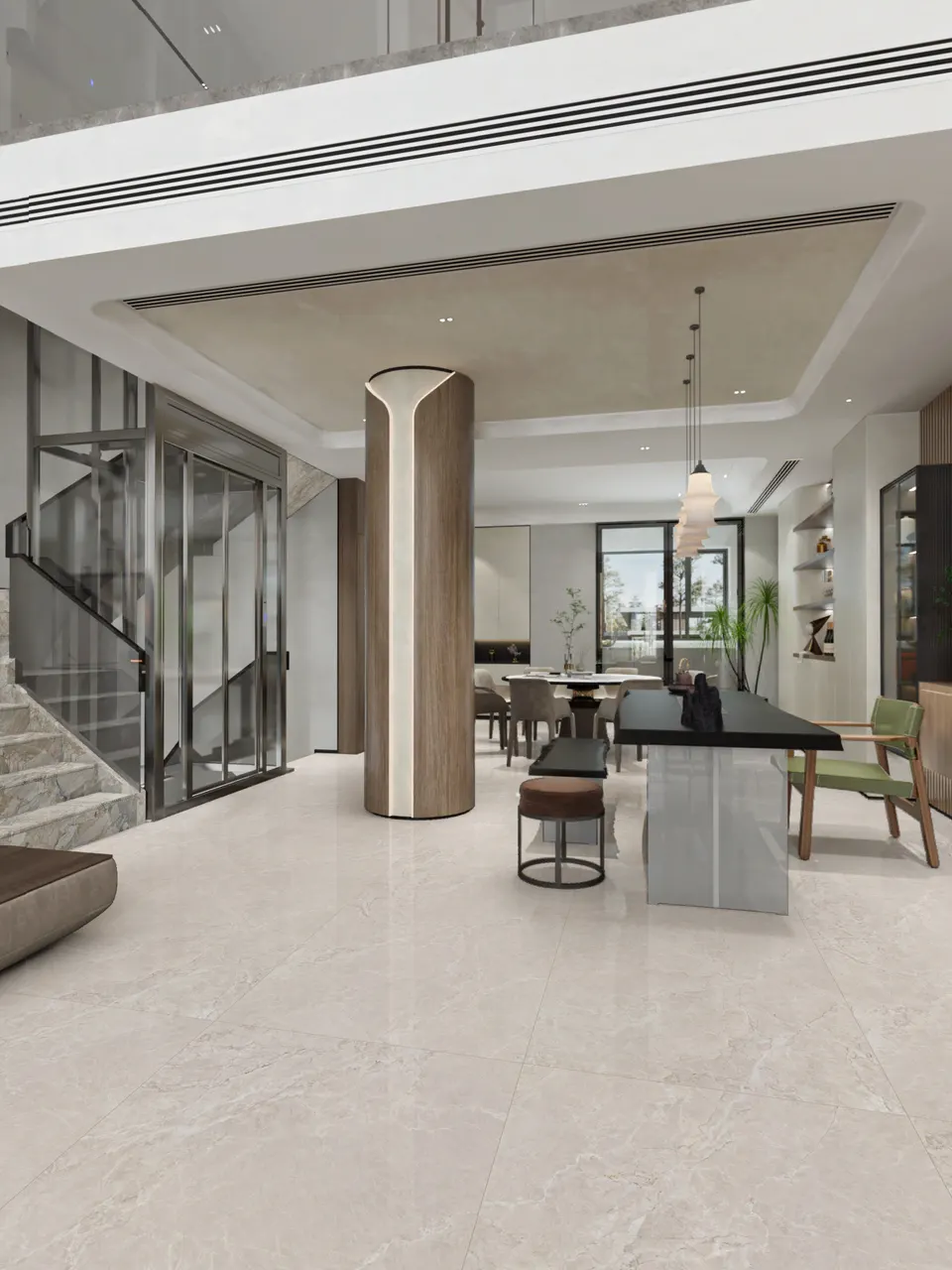 Light Beige Crema Marfil Marble-Look Wall & Floor Tile