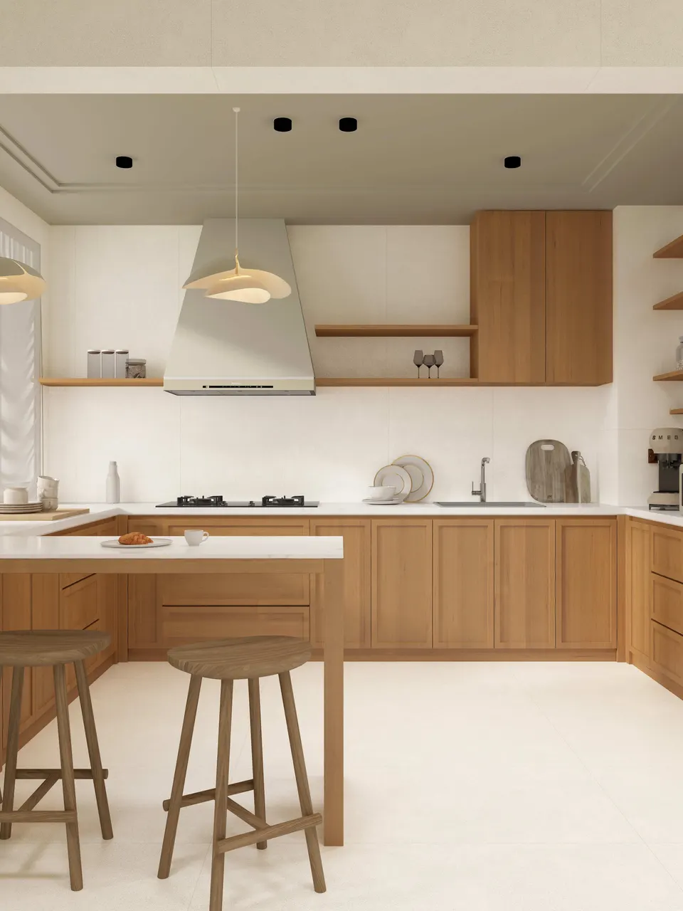 Ivory White Solid Color Matte Porcelain Tile for Wall and Floor