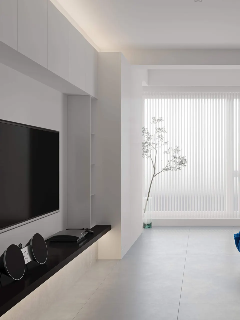Pearl Grey Lime Plaster-Look Porcelain Wall/Floor Tile