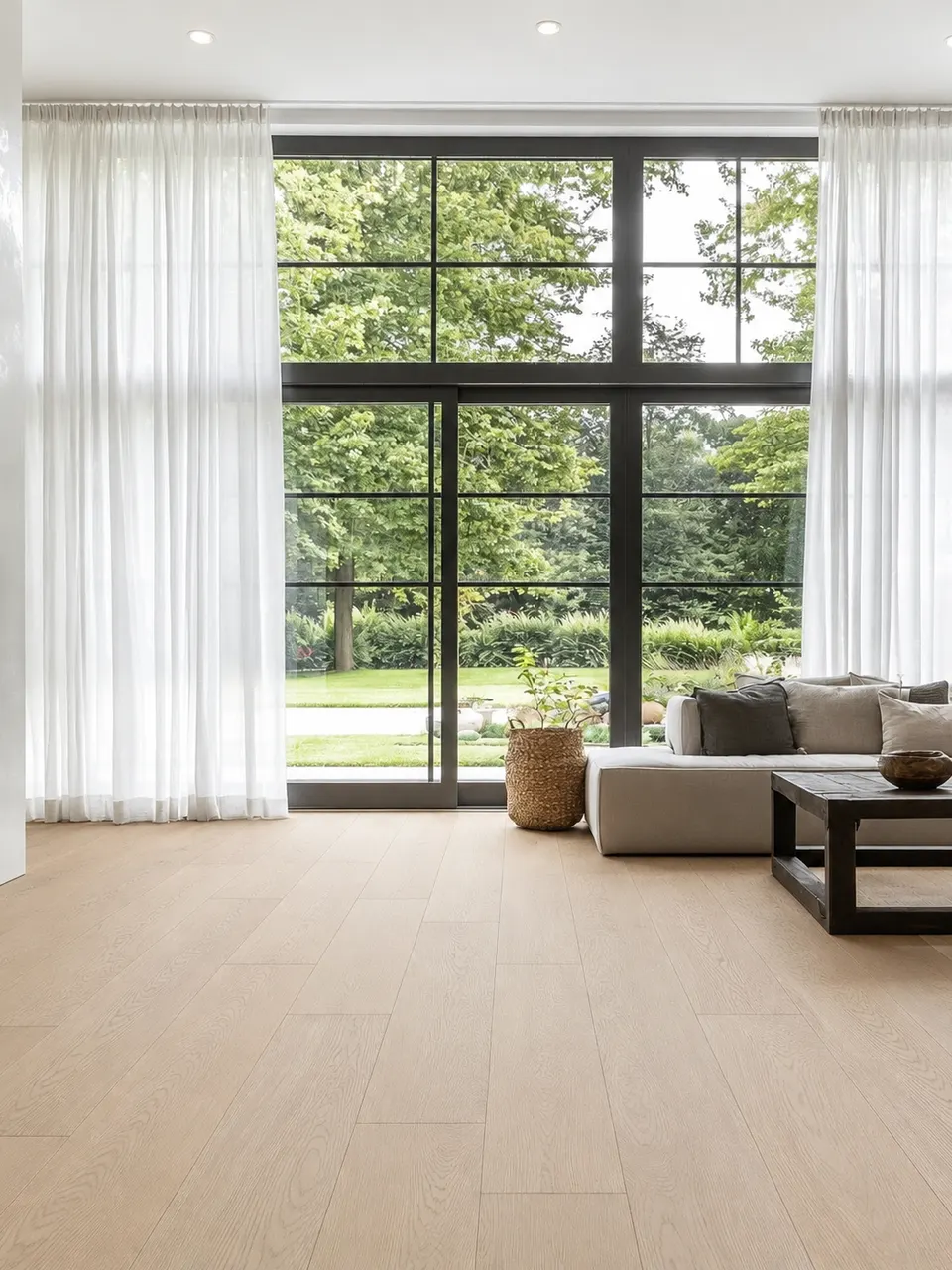 Light Beige Maple Wood Look Porcelain Tile for Wall and Floor
