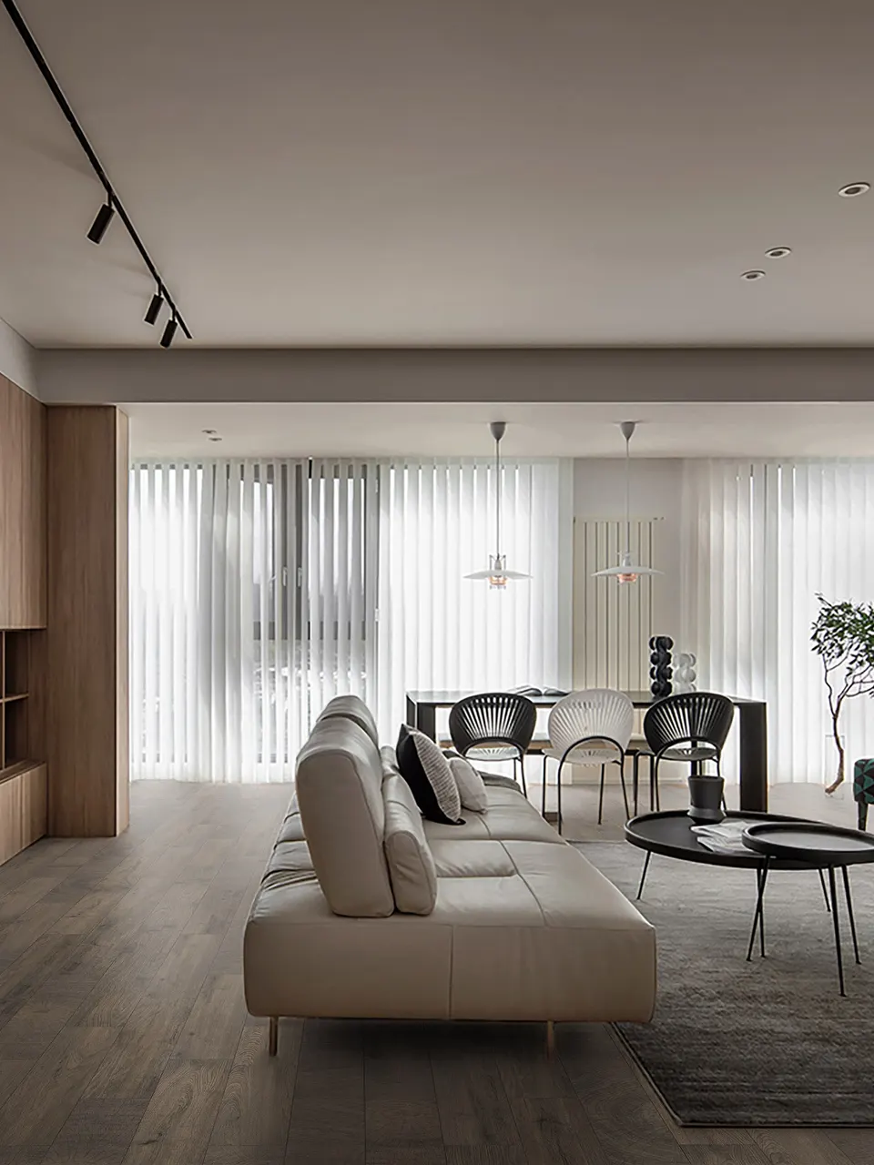 Taupe Brown Oak Wood-Look Porcelain Tile for Wall and Floor