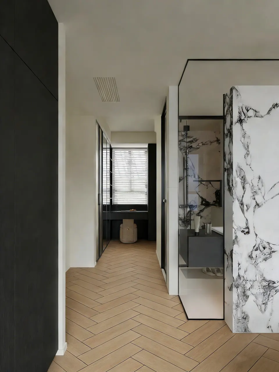 Soft Greige Ash Wood-Look Porcelain Tile for Wall and Floor